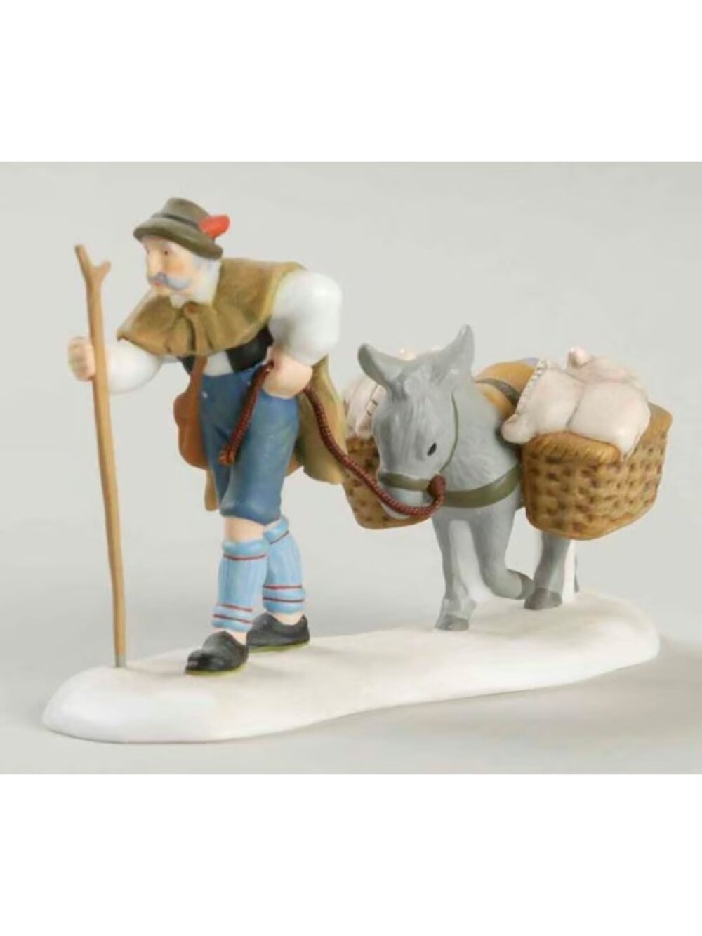 Dept 56 Home from the Mill Alpine Christmas Village 56304 Donkey in box